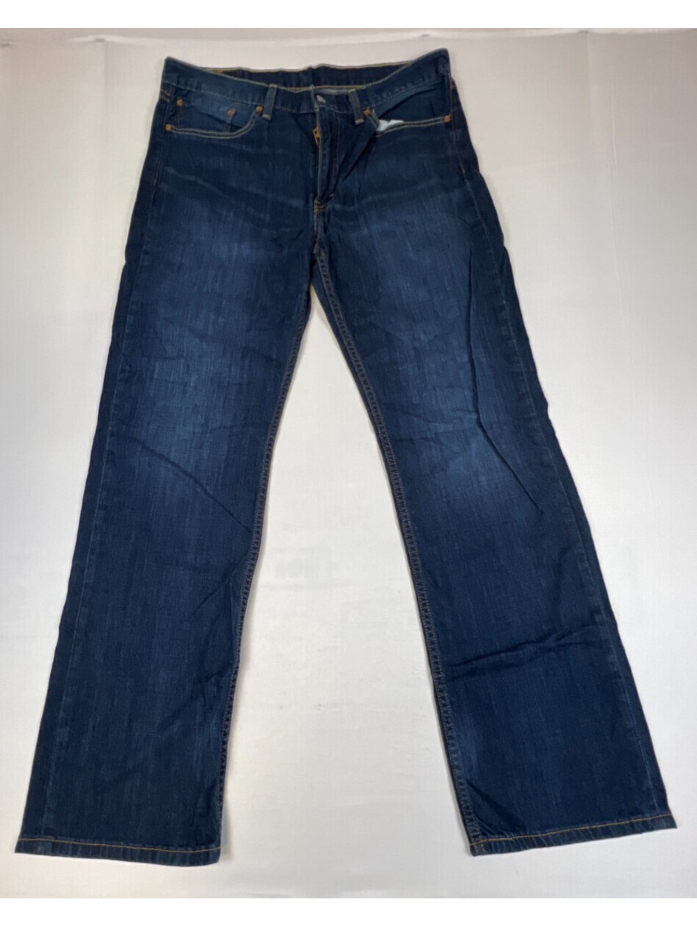 Levi Strauss Men's Jeans 514 Straight Fit Blue Denim Size 35x32
